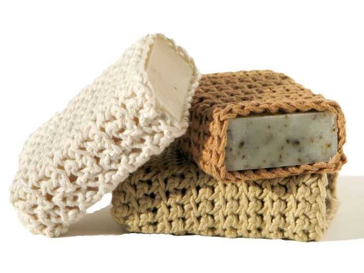 Knitted soap holder pattern