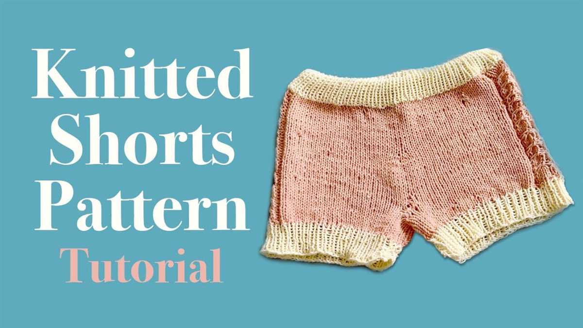 Knit shorts free pattern