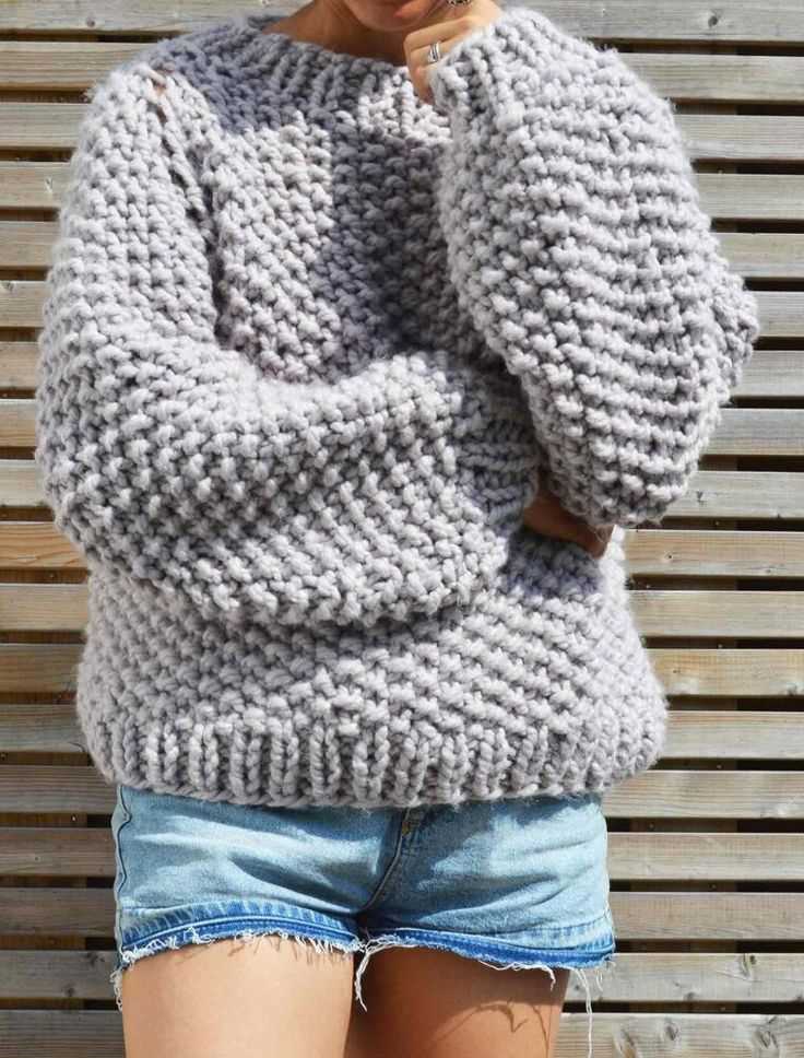 Chunky knit sweater pattern