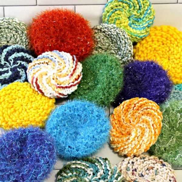 Round knit scrubby pattern