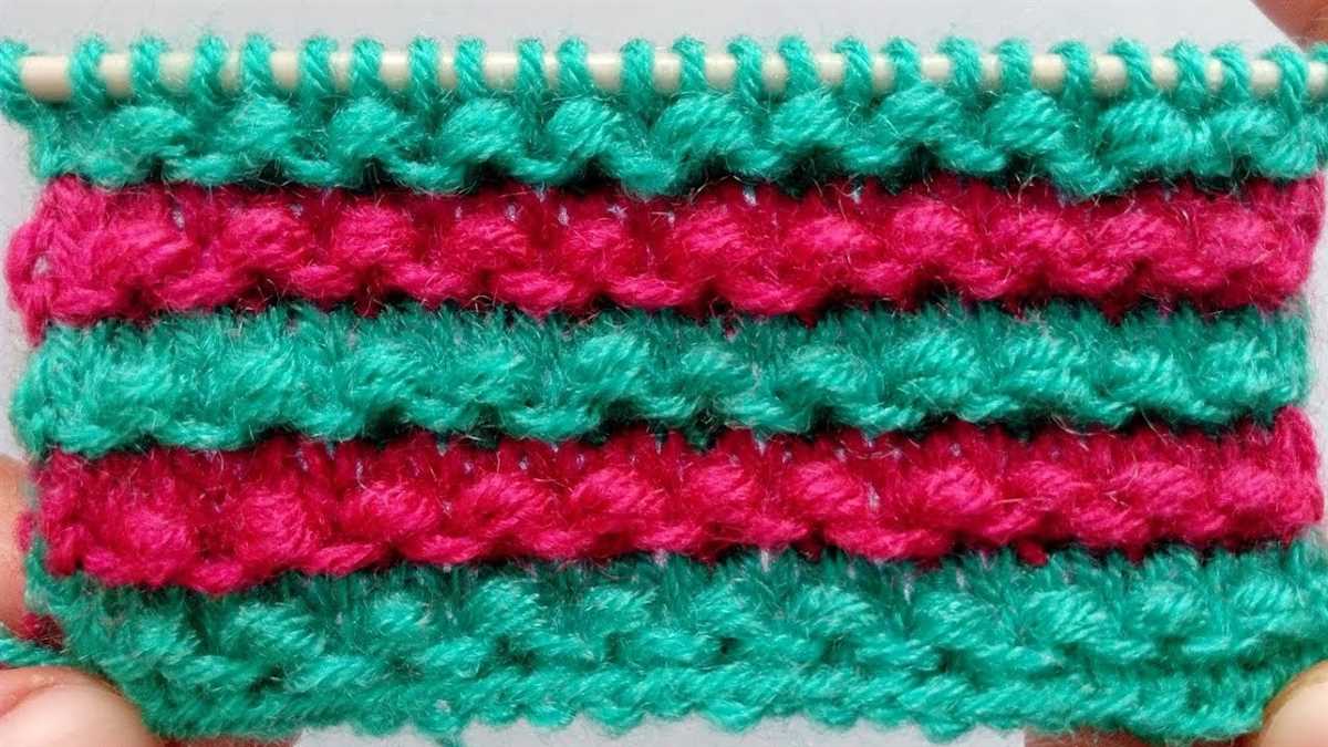 Easy two color knitting patterns
