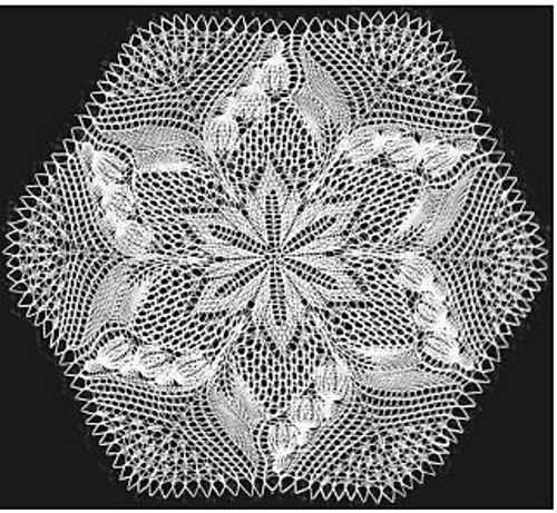 Knitted lace doily patterns
