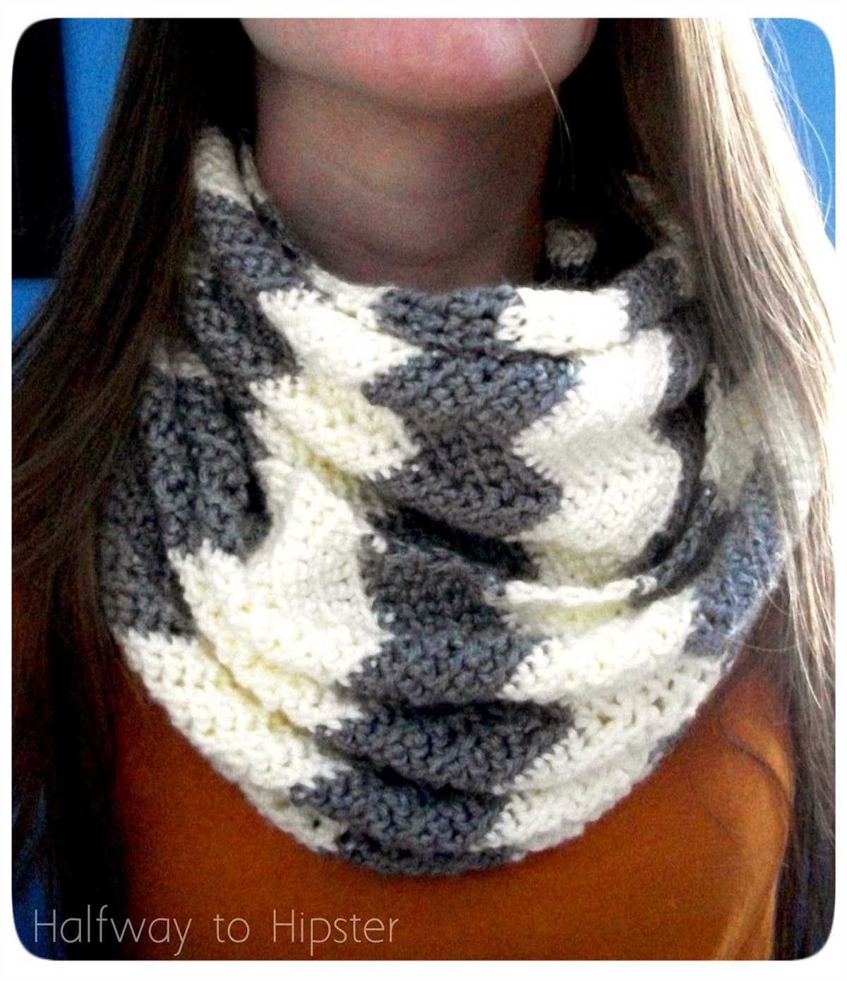 Chevron knit scarf pattern