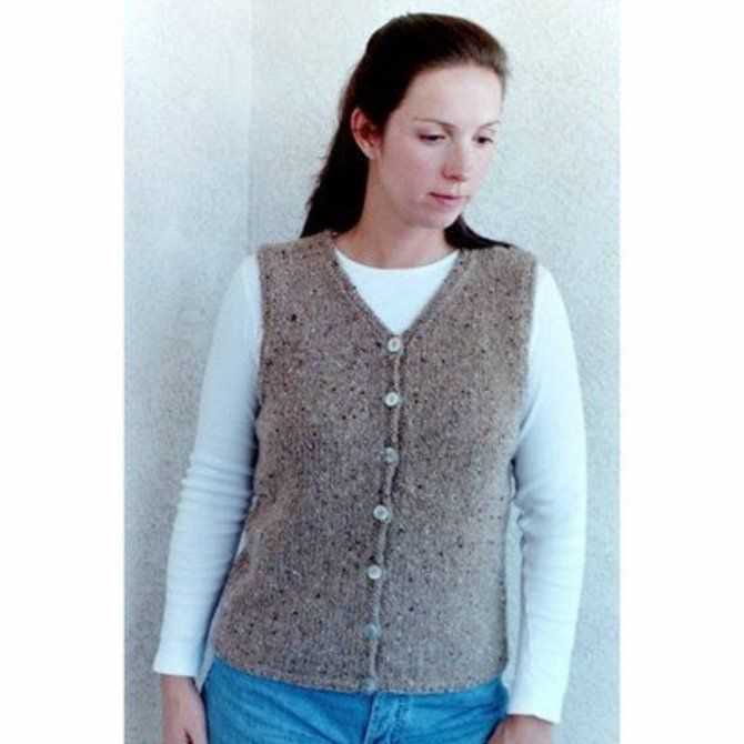Free knit vest pattern womens