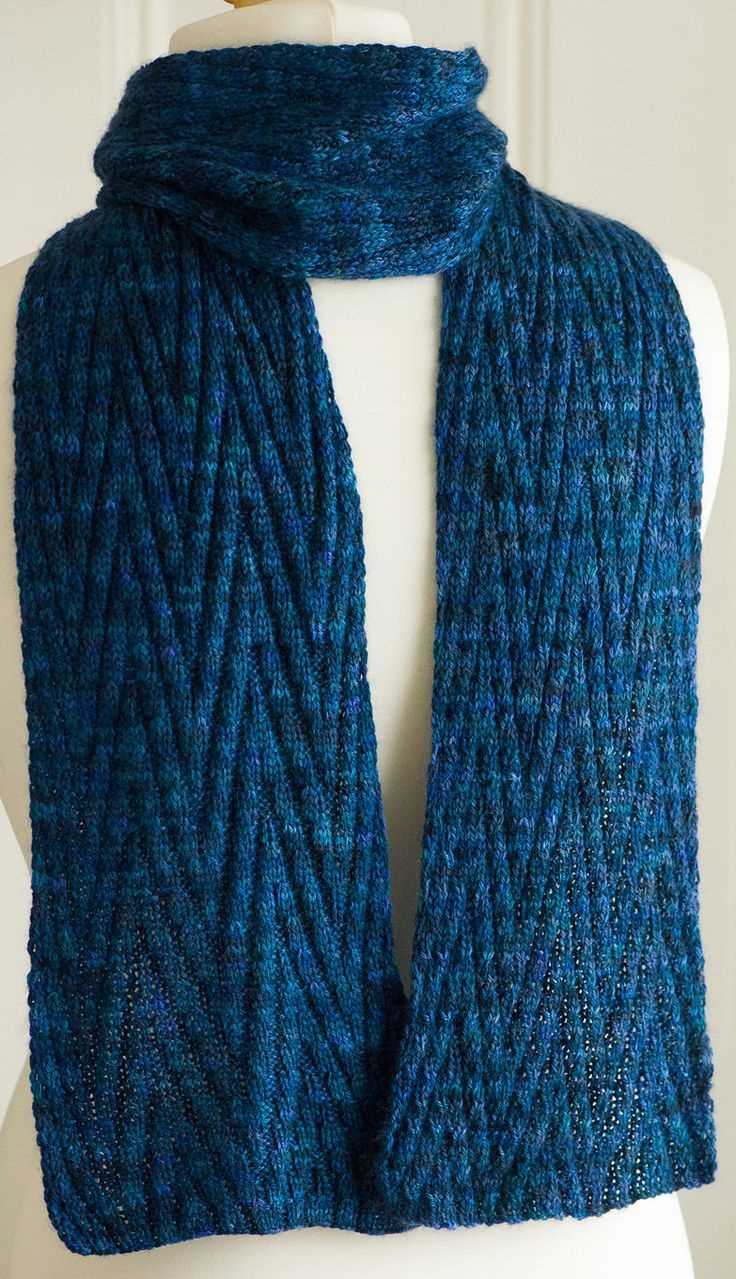 Chevron knit scarf pattern