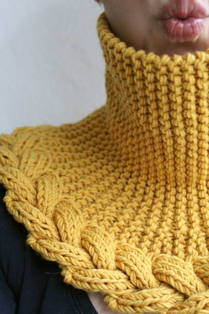 Free knitting pattern for neck warmer