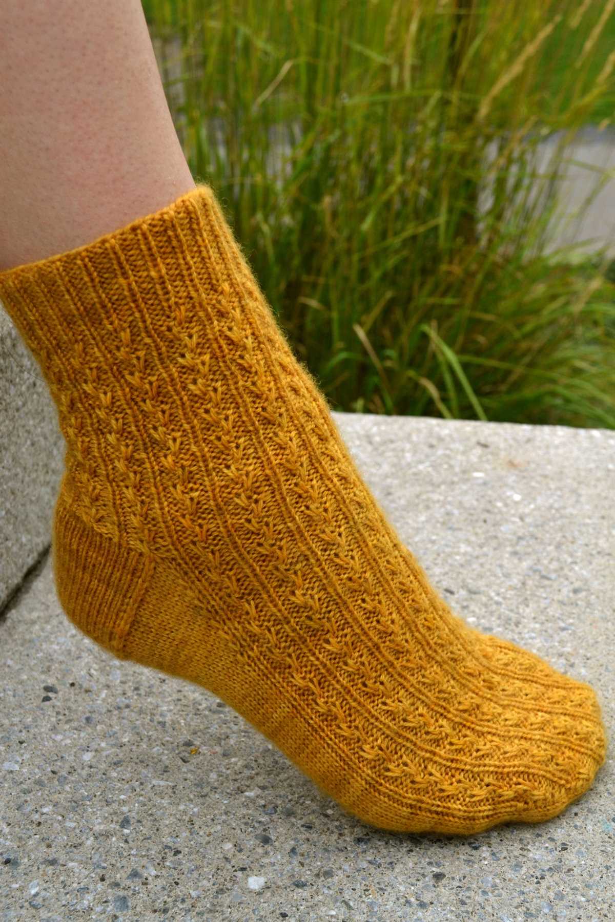 Ankle sock knitting pattern
