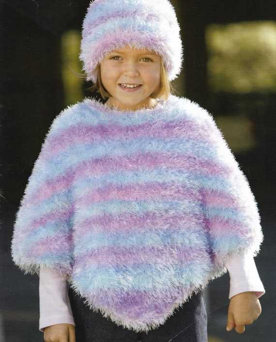 Childrens poncho knitting pattern