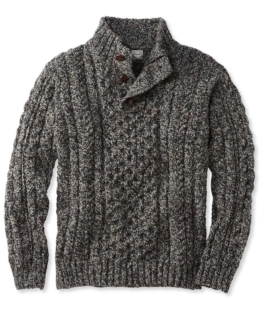 Adams Knitted Fishermans Rib Sweater, Dewy Moss Green