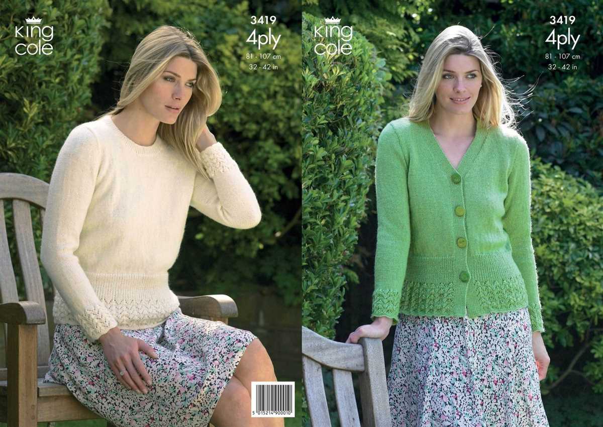 4 ply ladies knitting patterns