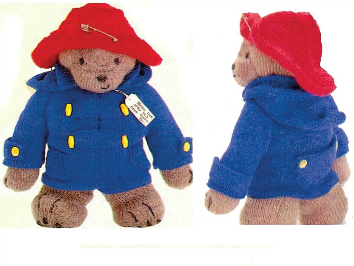 Alan dart paddington bear knitting pattern