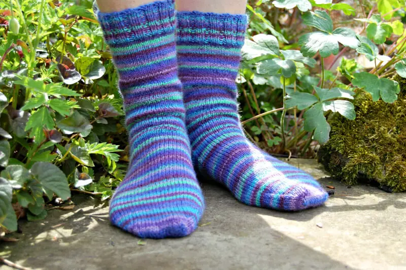 Ankle sock knitting pattern
