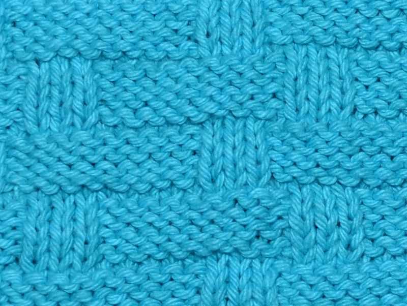 Basketweave stitch knitting pattern