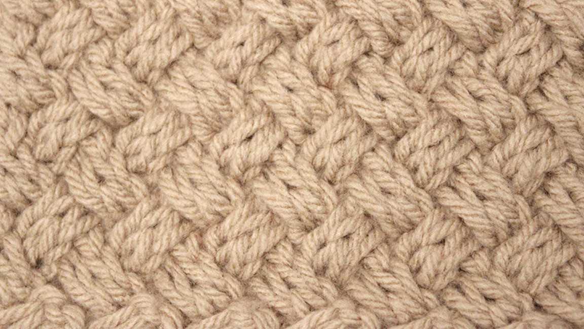 Basketweave stitch knitting pattern