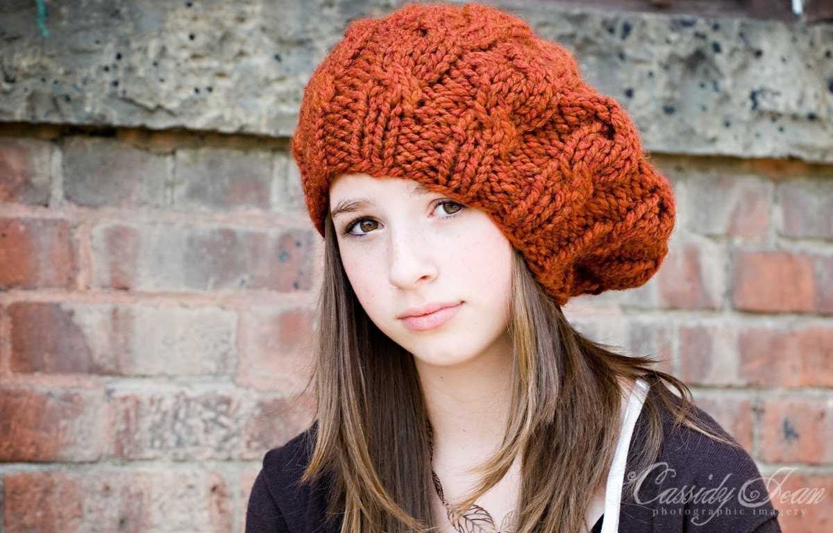 Beanie chunky knit pattern