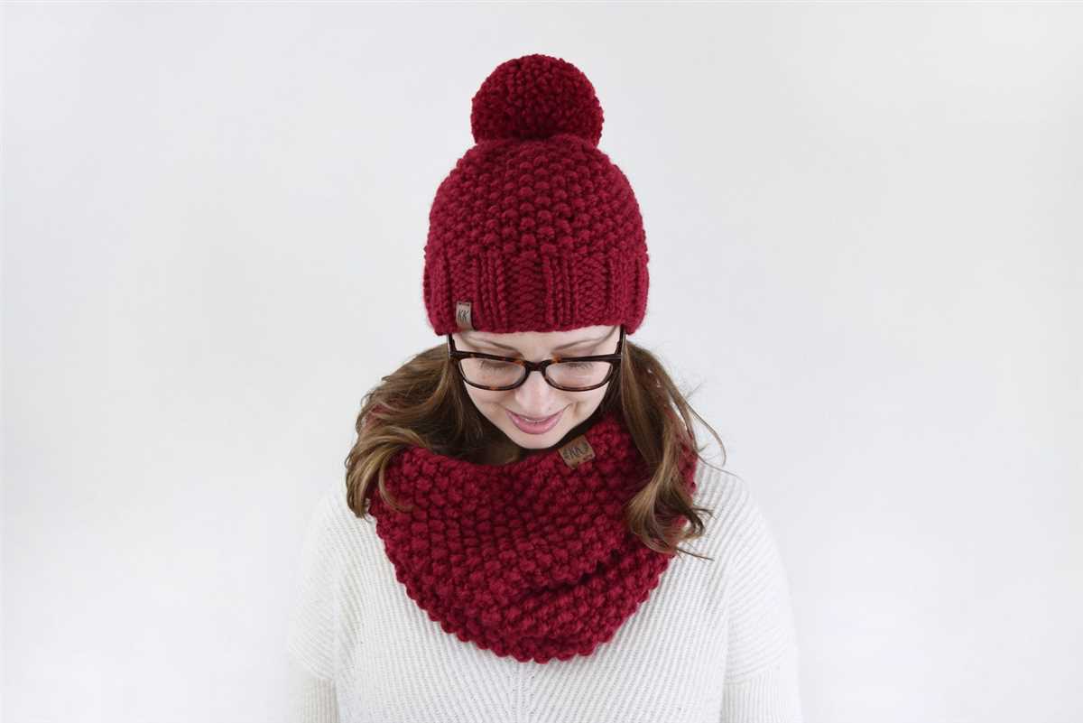 Beanie chunky knit pattern