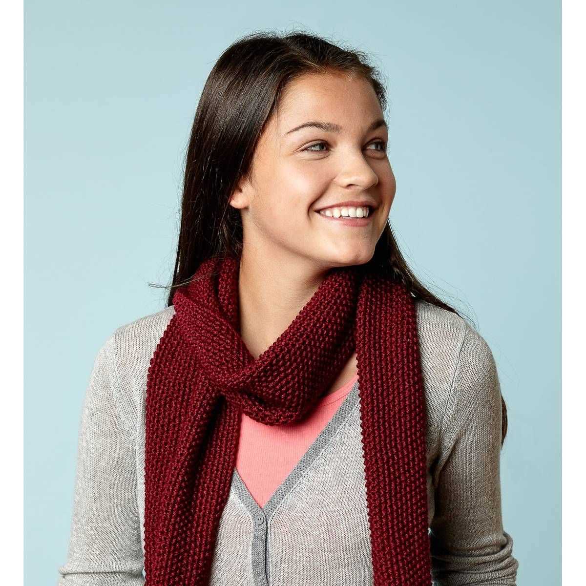 Beginner scarf knitting patterns free