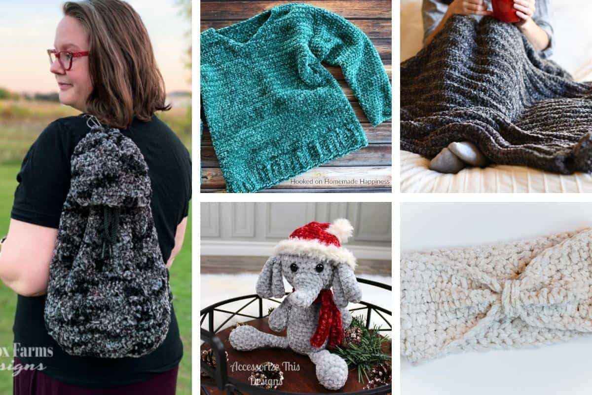 Bernat velvet yarn knit blanket patterns