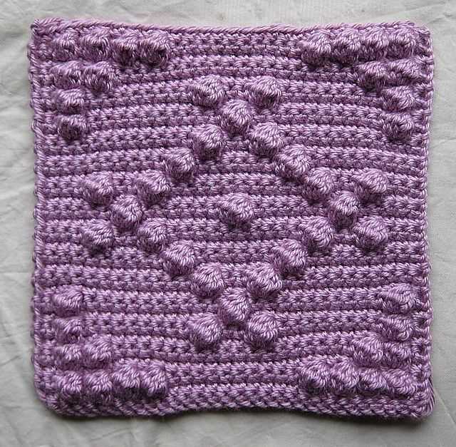 Bobble stitch knitting patterns