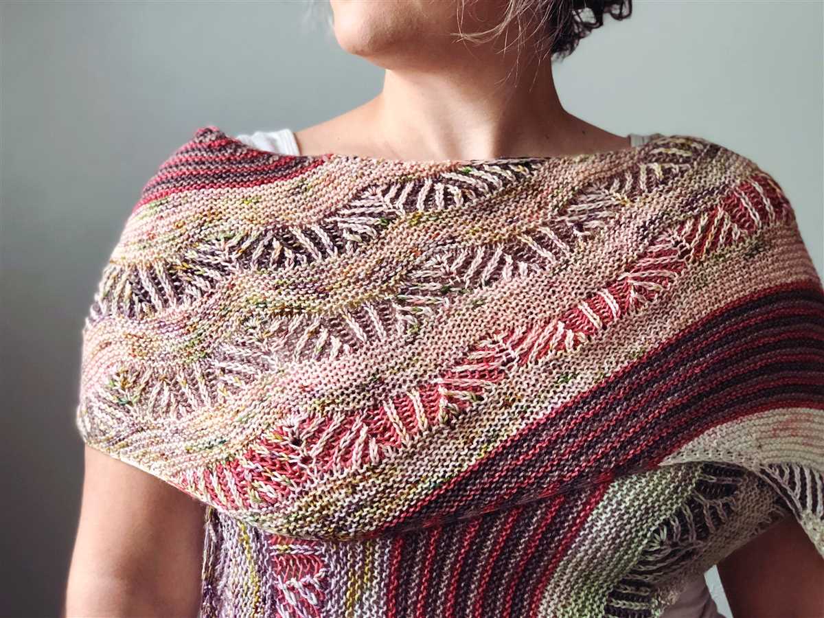 Brioche shawl knitting pattern