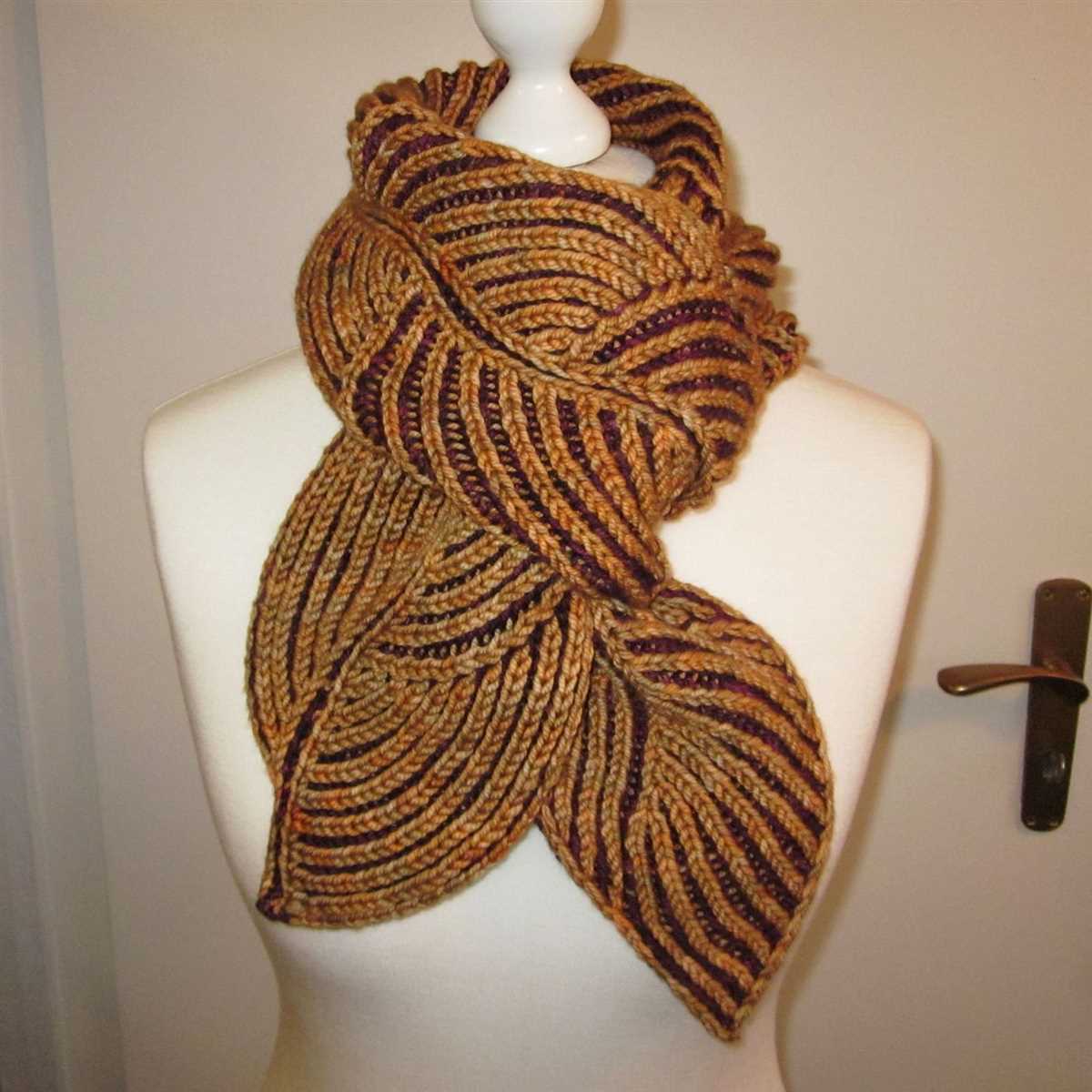 Brioche shawl knitting pattern