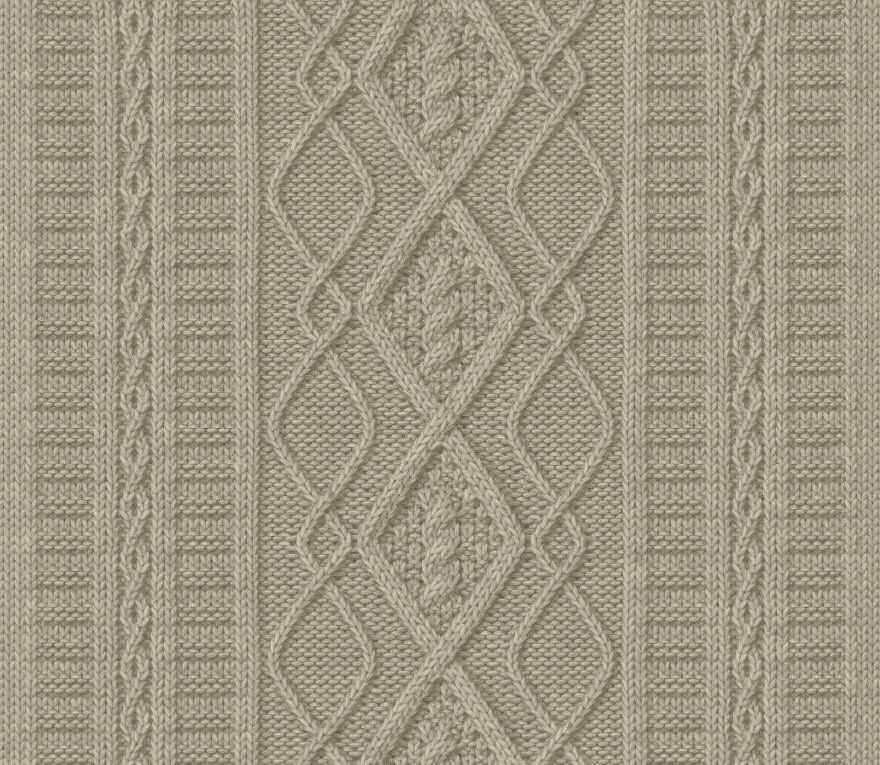 Cable panel knitting pattern