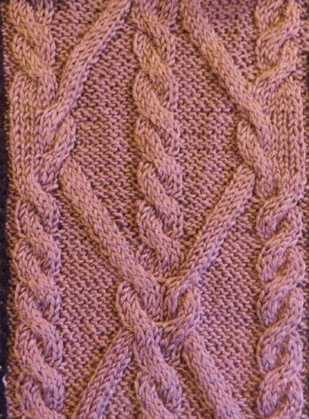 Cable panel knitting pattern