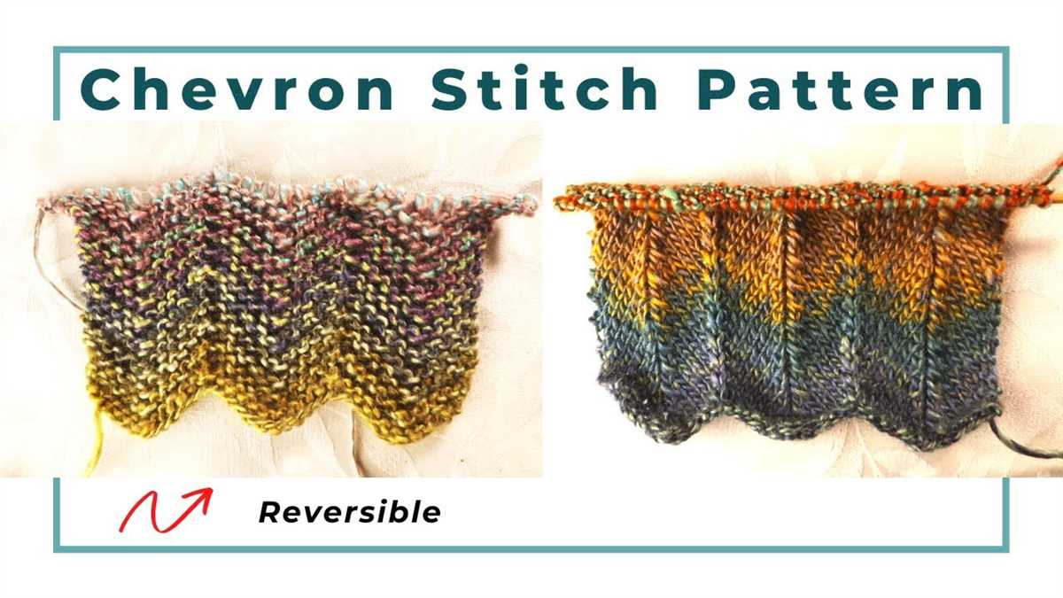 Chevron knit scarf pattern