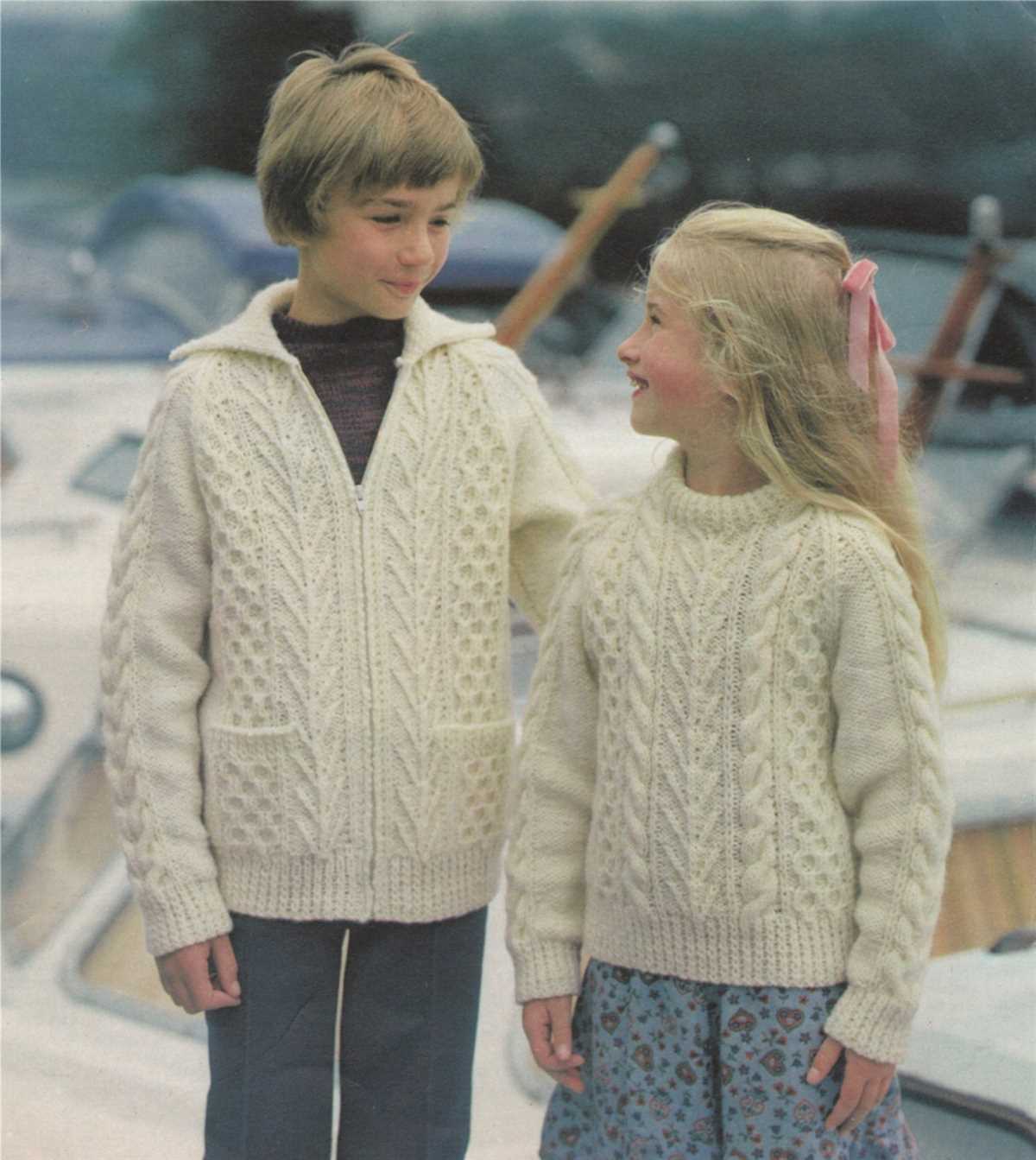 Childrens aran cardigan knitting patterns free
