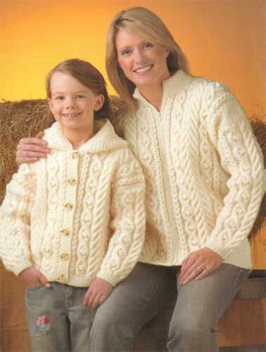 Childrens aran cardigan knitting patterns free