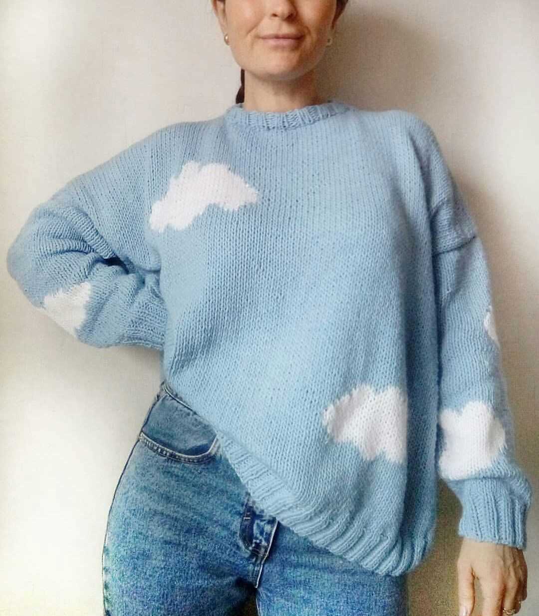 Cloud sweater knitting pattern