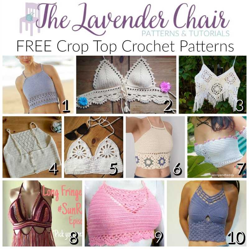 Crop top free knitting pattern