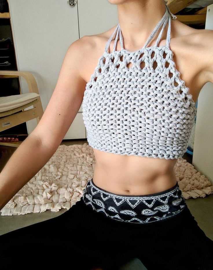 Crop top free knitting pattern