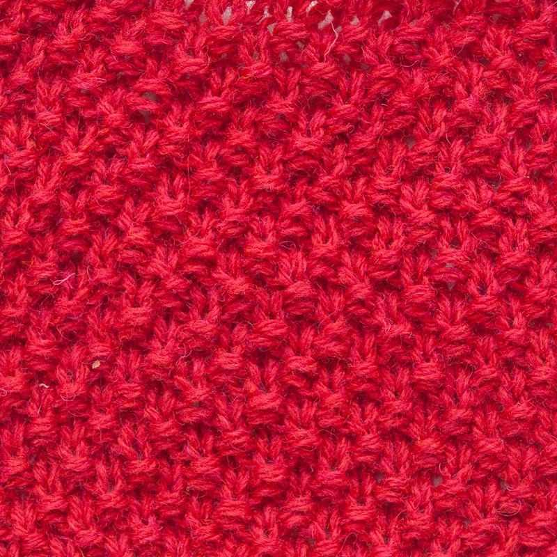 Double moss stitch knitting pattern