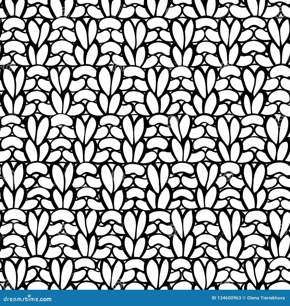 Double moss stitch knitting pattern