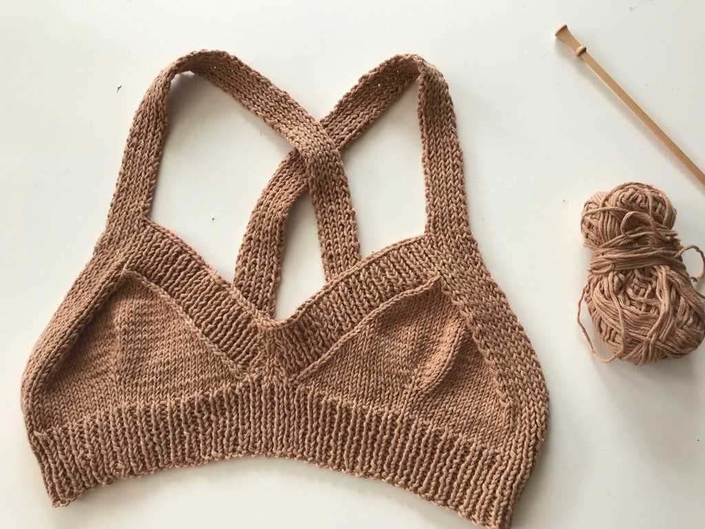 Easy knit bralette pattern free