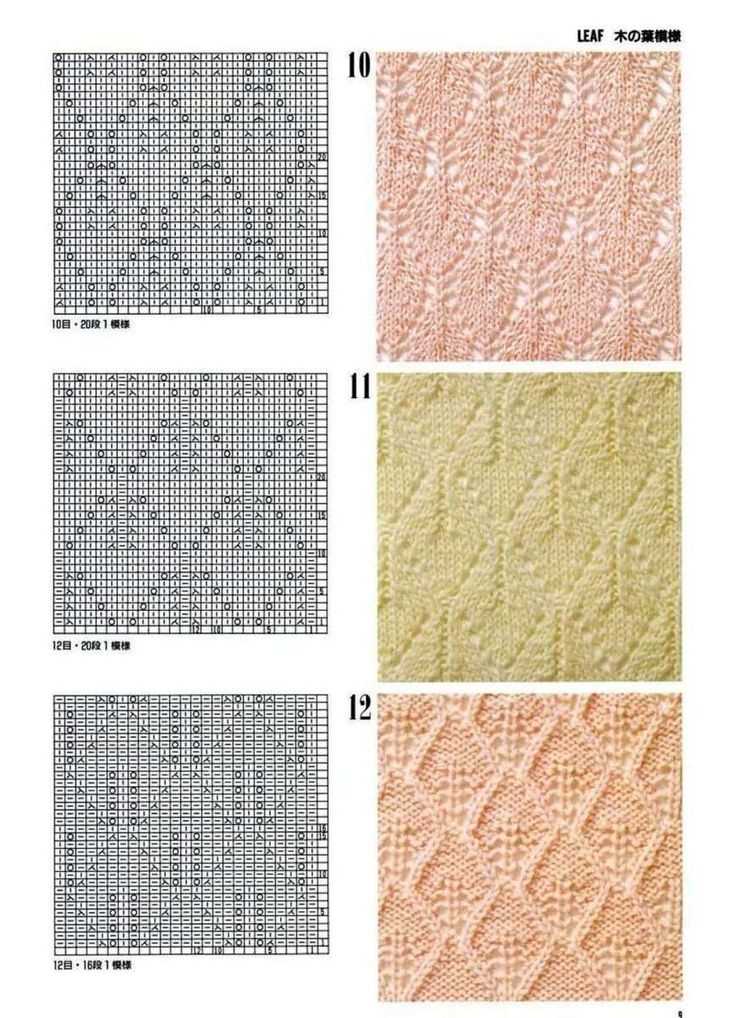 Easy leaf knitting pattern