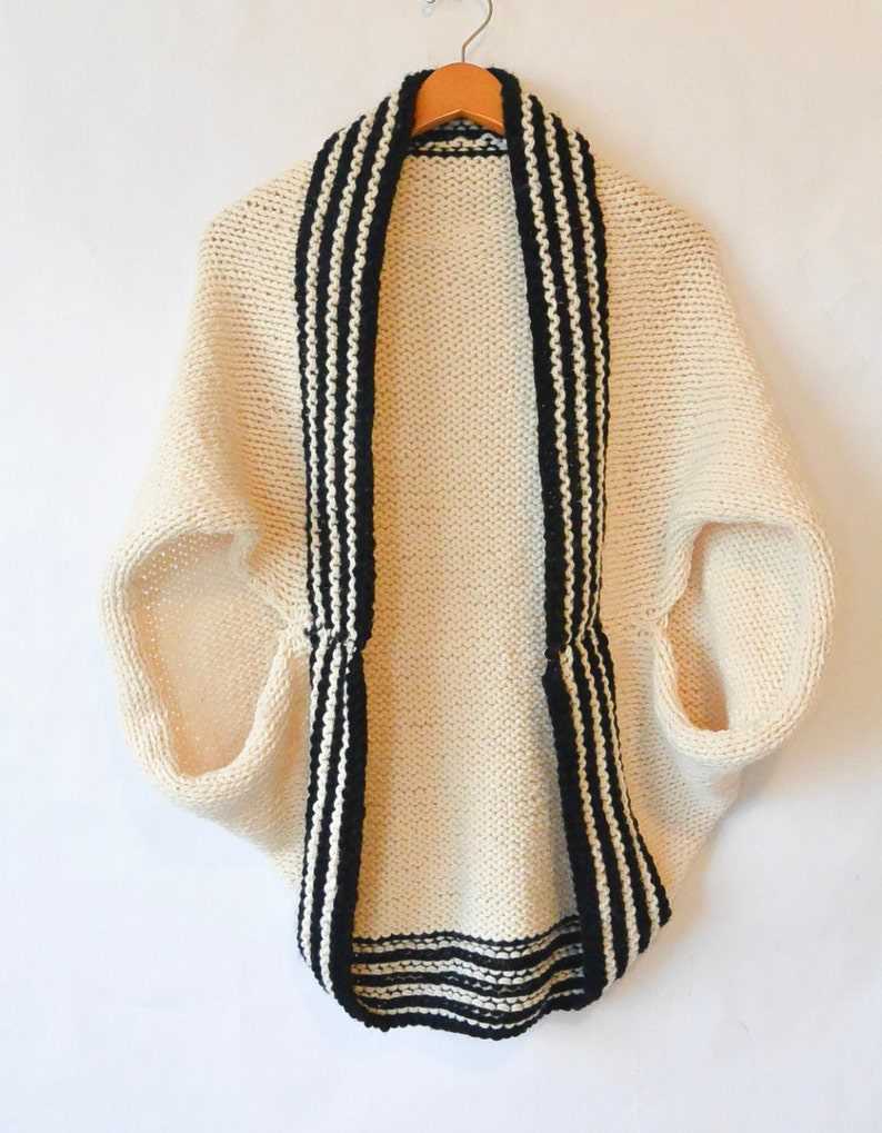 Easy knit blanket sweater pattern