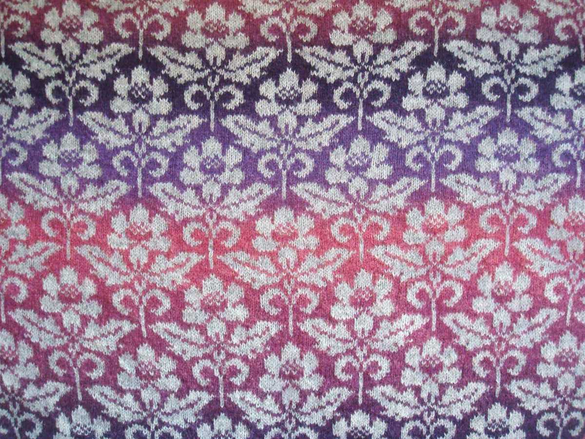 Fair isle shawl knitting pattern