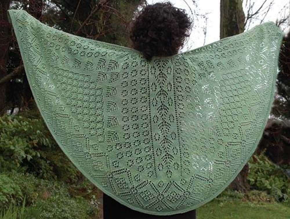 Faroese shawl knitting pattern
