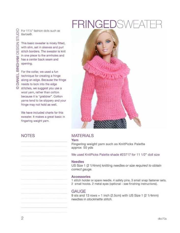 Free barbie doll knitting patterns to download