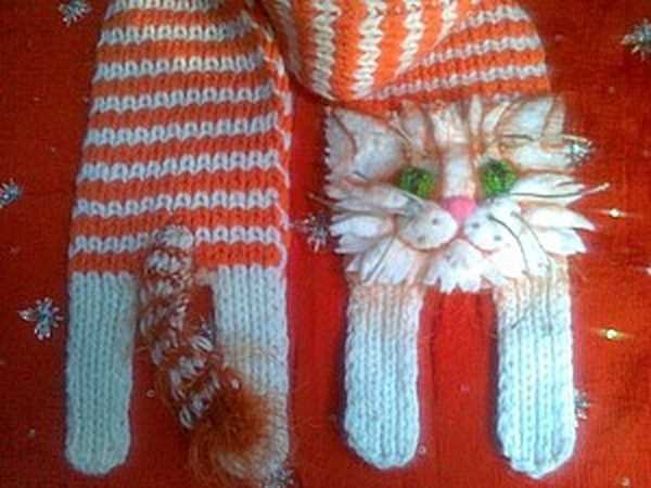 Free cat scarf knitting pattern