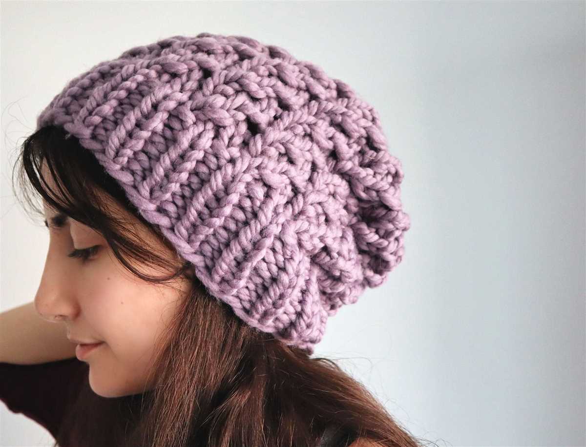 Free chunky knit beanie pattern