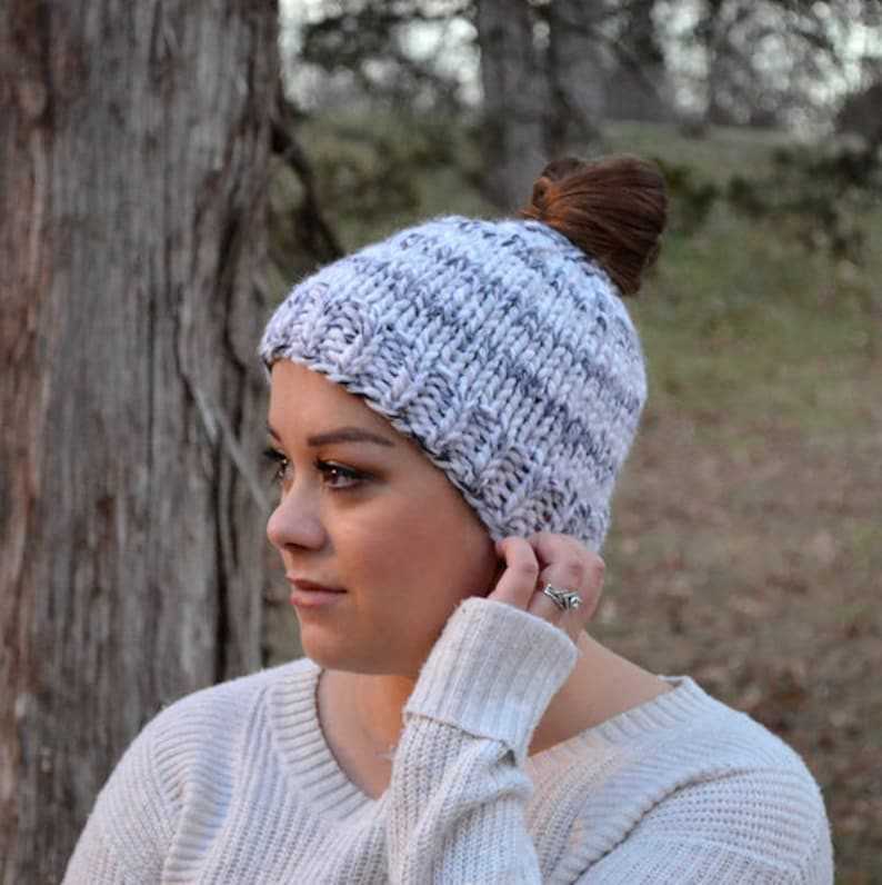 Free chunky knit beanie pattern