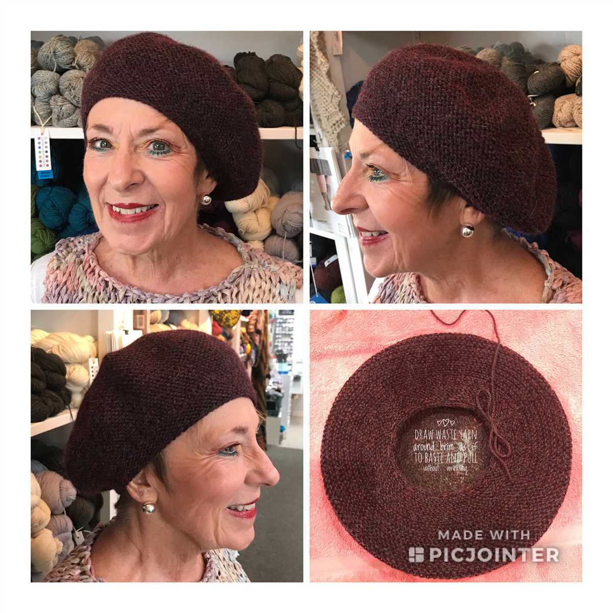 Free knitted tam hat pattern