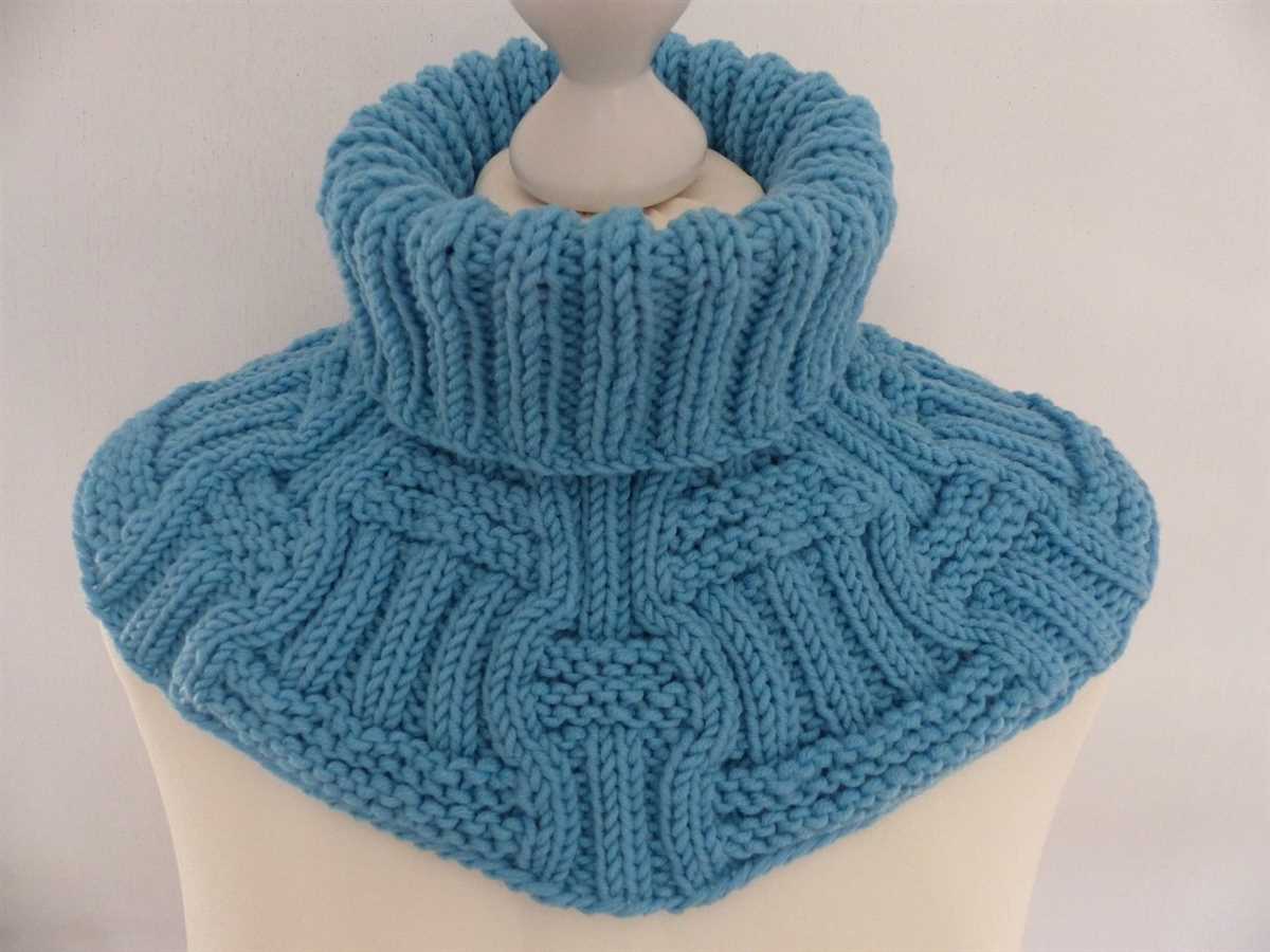 Free knitting pattern for neck warmer