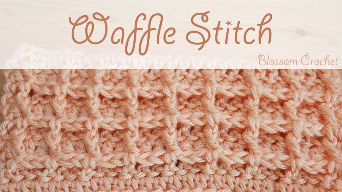 Free knitting pattern for waffle stitch