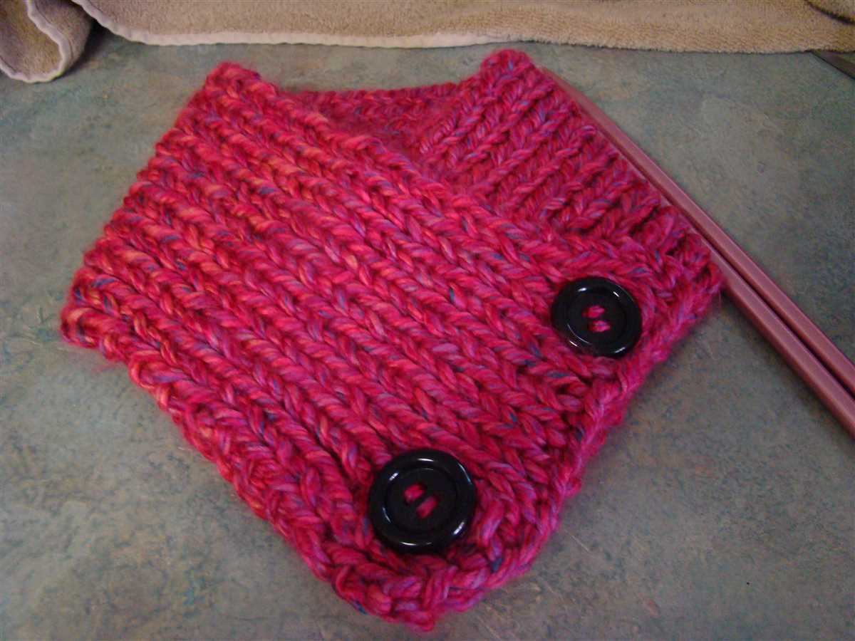 Free knitting pattern for neck warmer