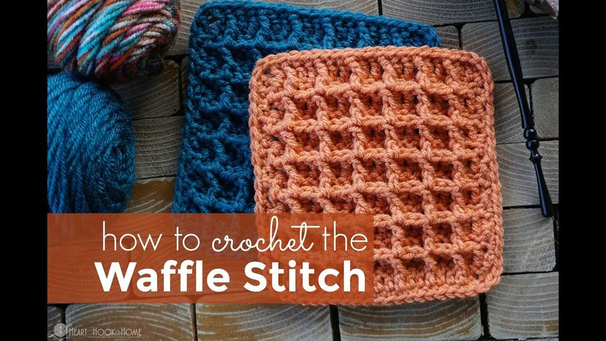 Free knitting pattern for waffle stitch