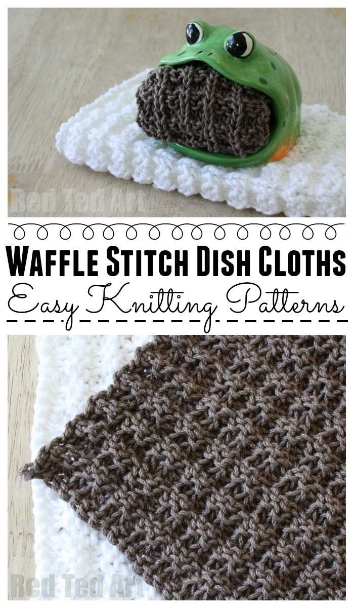 Free knitting pattern for waffle stitch